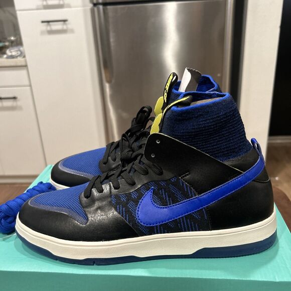 NIKE SB DUNK HIGH ELITE (SIZE 9) FLYKNIT TERPENING (918287-041) (BLACK/BLUE) main image 12